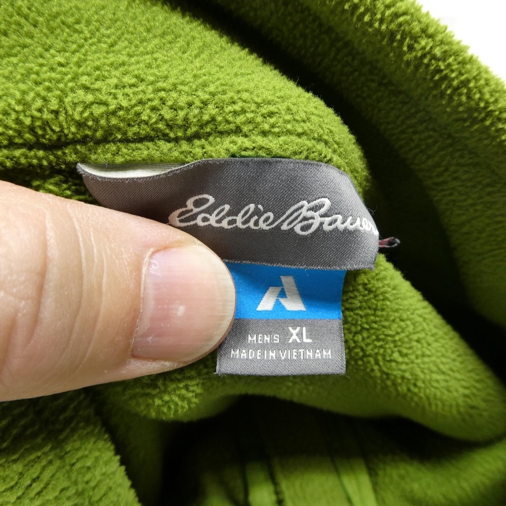 Eddie Bauer Jacket Mens XL Green First Ascent Fleece Full Zip Outdoor Hiking - Picture 4 of 8
